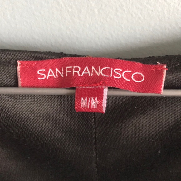 Size M San Francisco Midi dress Black and tan - Picture 2 of 4